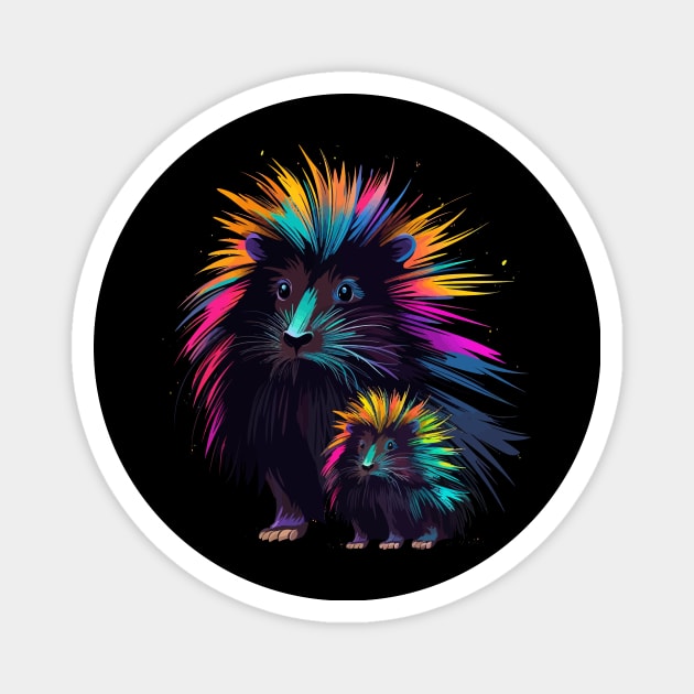 Porcupine Fathers Day Magnet by JH Mart